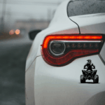 Naklejka czarna quad ATV - obrazek 2