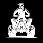 Naklejka czarna quad ATV - obrazek 3
